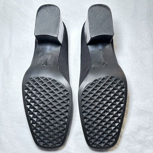 Aerosoles Love Pump Women's Black Block Heeled Knit Fabric Shoe‎ Size 7 - Picture 5 of 8